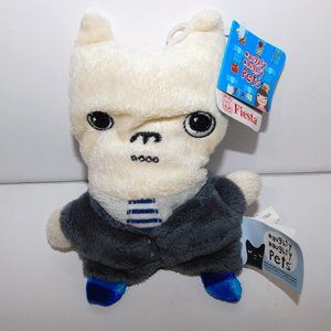 Naughty Naughty Pets Fiesta 7" Henry Bulldog Bean bag Plush NEW w Tag